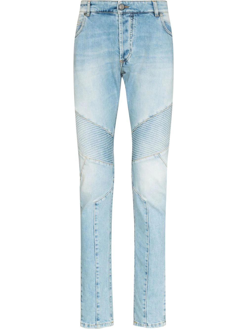 ribbed skinny-cut jeans - 1