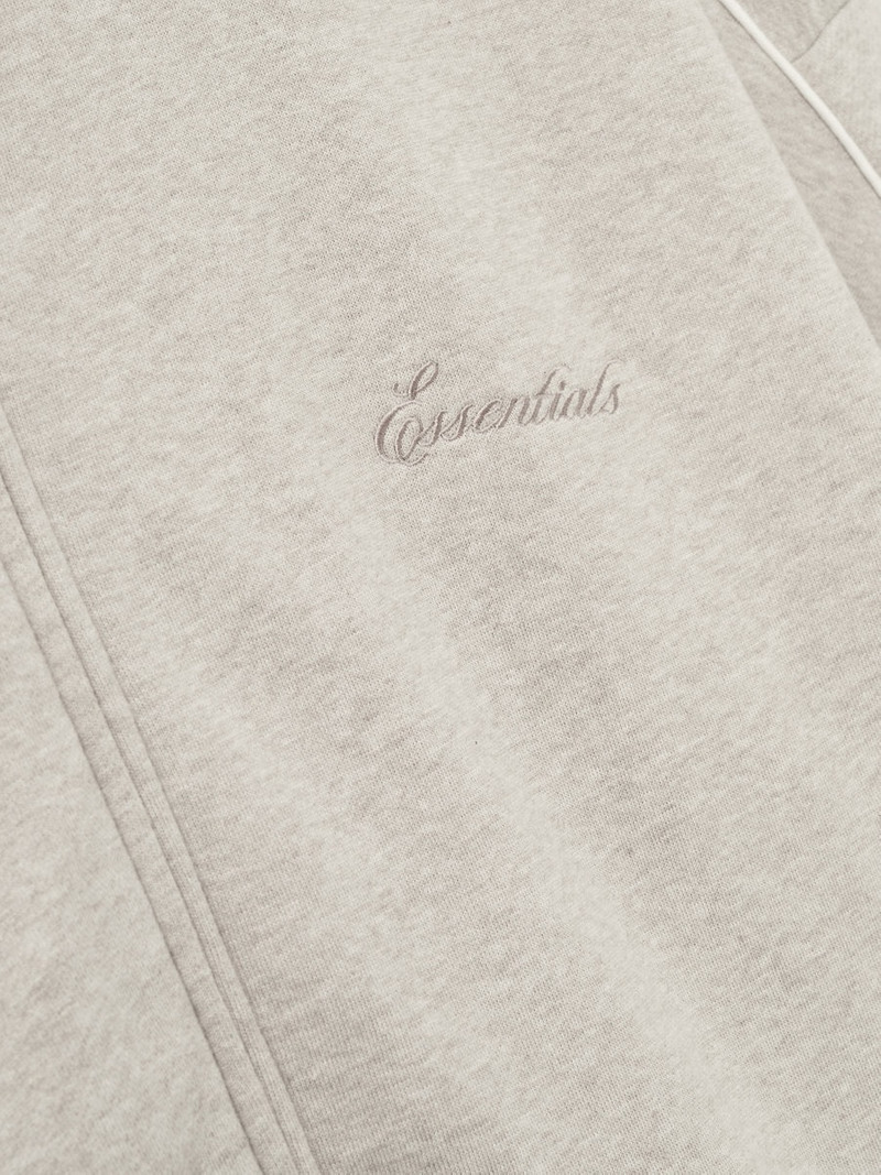 ESSENTIALS Modern Fleece Track Jacket With Piping outlook