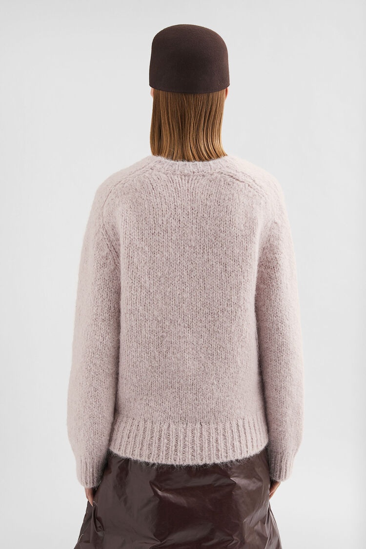 Wool Blend Crew-Neck Sweater - 5