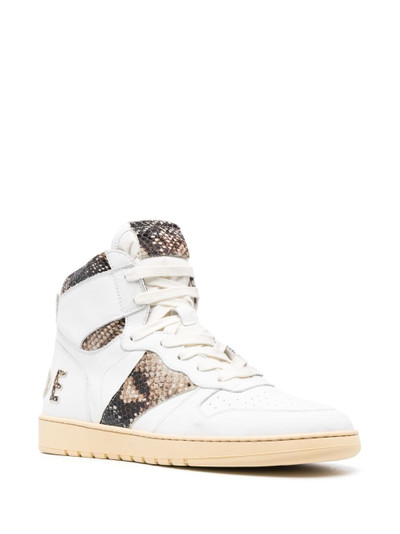 Rhude panelled high-top sneakers outlook