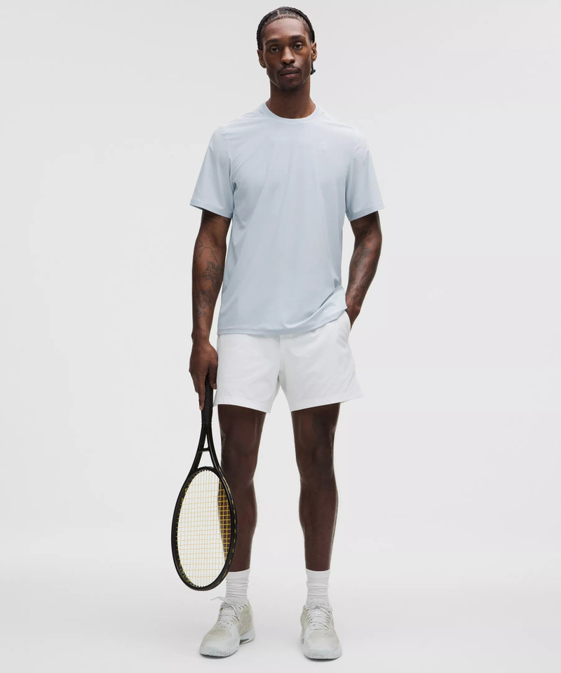 UV-Protective Striped Mesh Tennis T-Shirt 7