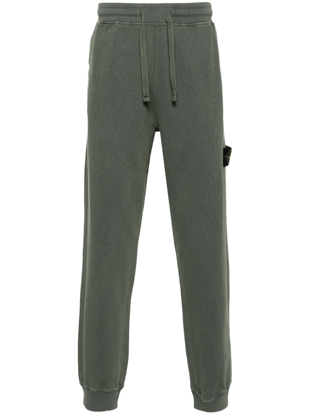 Compass-badge cotton track pants - 1