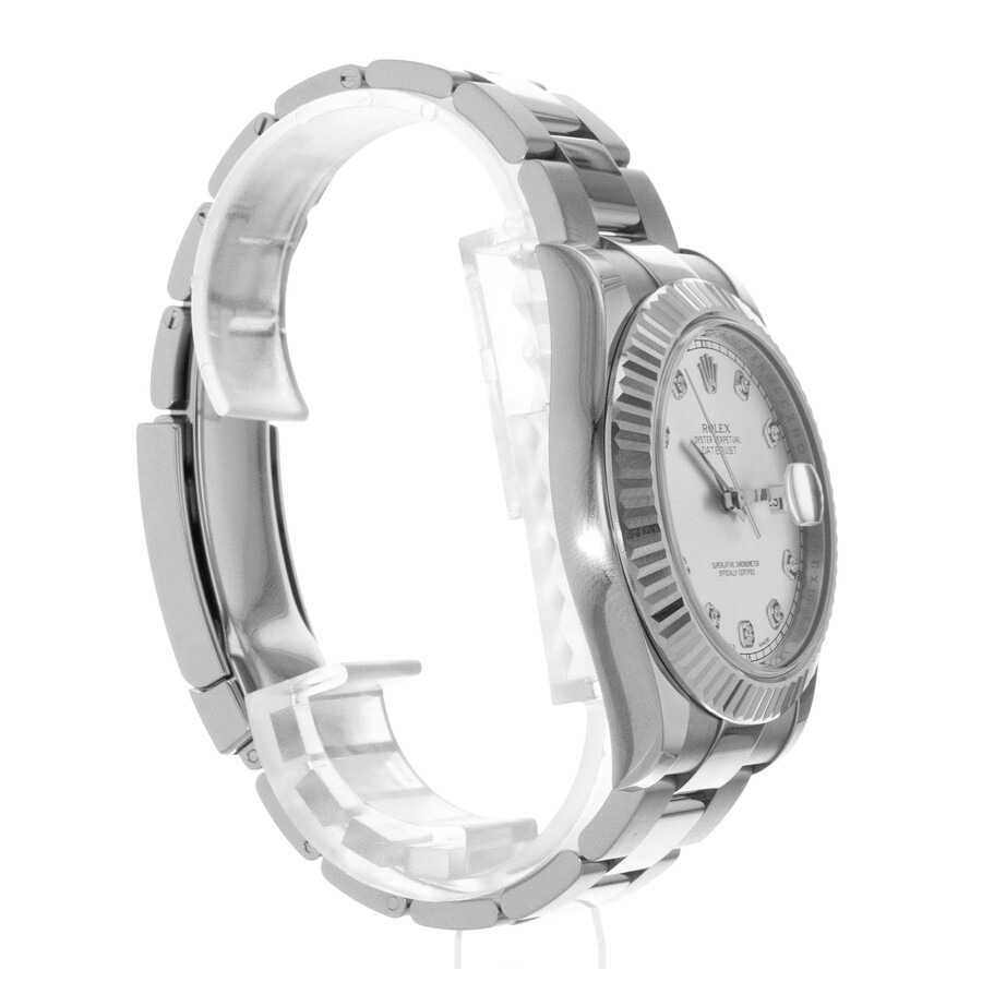 Pre-owned Rolex Datejust II Automatic Chronometer Diamond Silver Dial Men's Watch 116334 SDO - 7