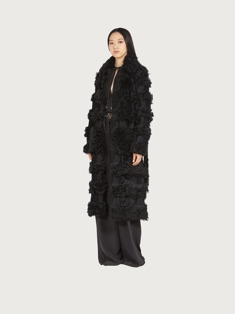 SHAVED SHEARLING COAT - 5