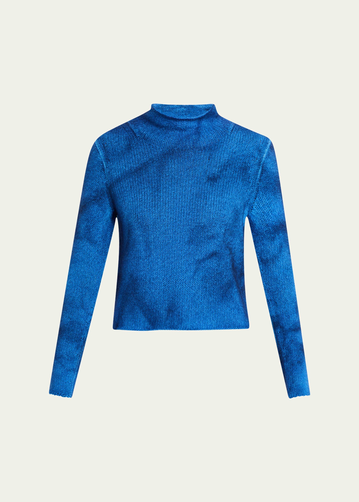 Daina Cropped Cashmere Turtleneck Sweater - 1