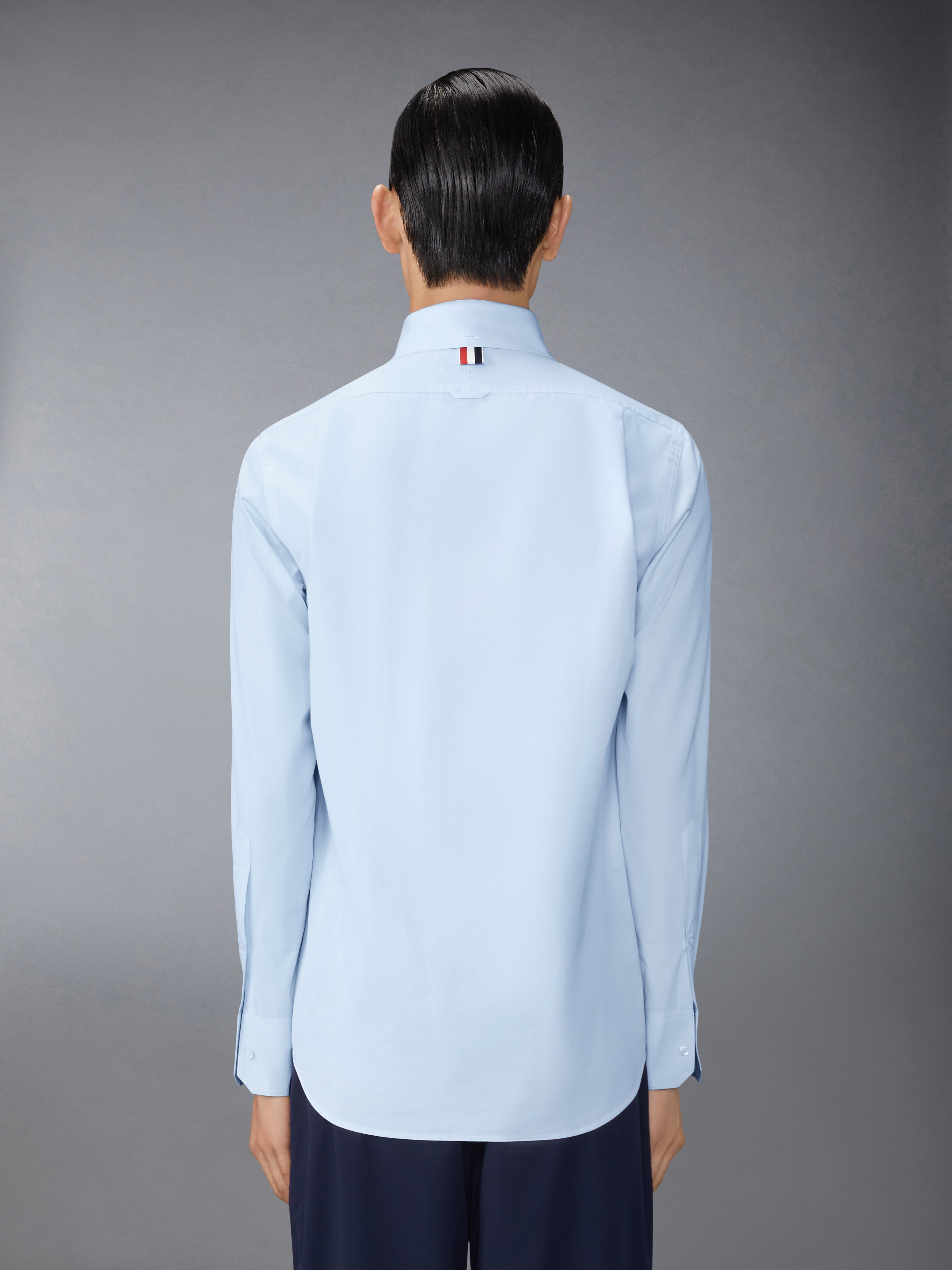 pointed-collar cotton shirt - 4