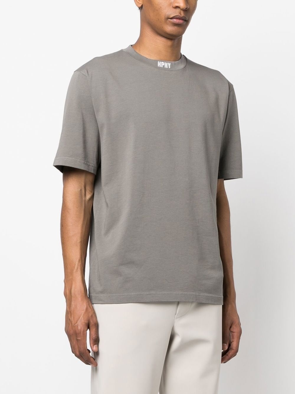 logo-patch crew neck T-shirt - 3