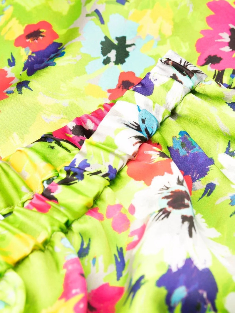 floral pattern palazzo trousers 6