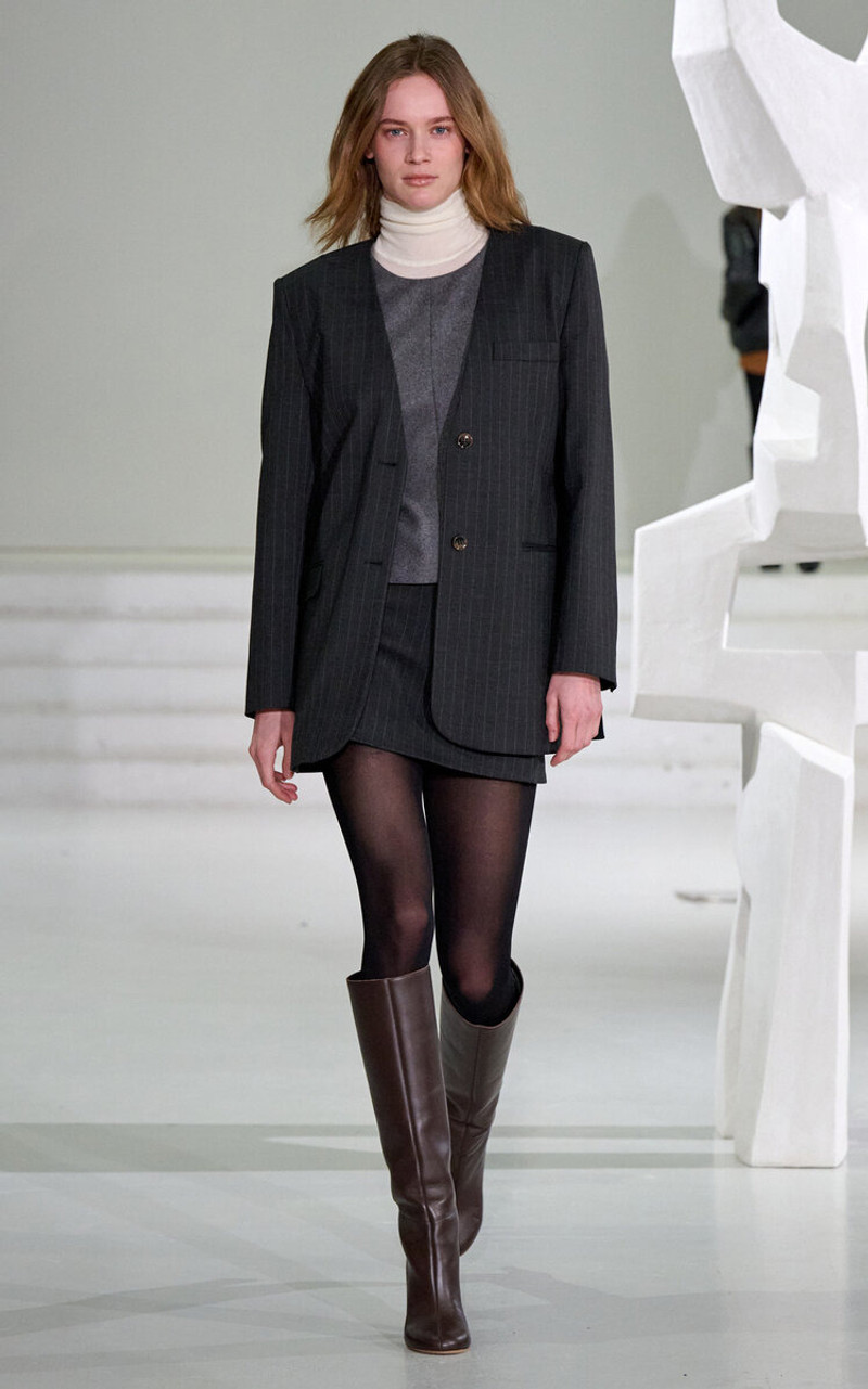 The Garment Andora Single-Breasted Blazer grey outlook