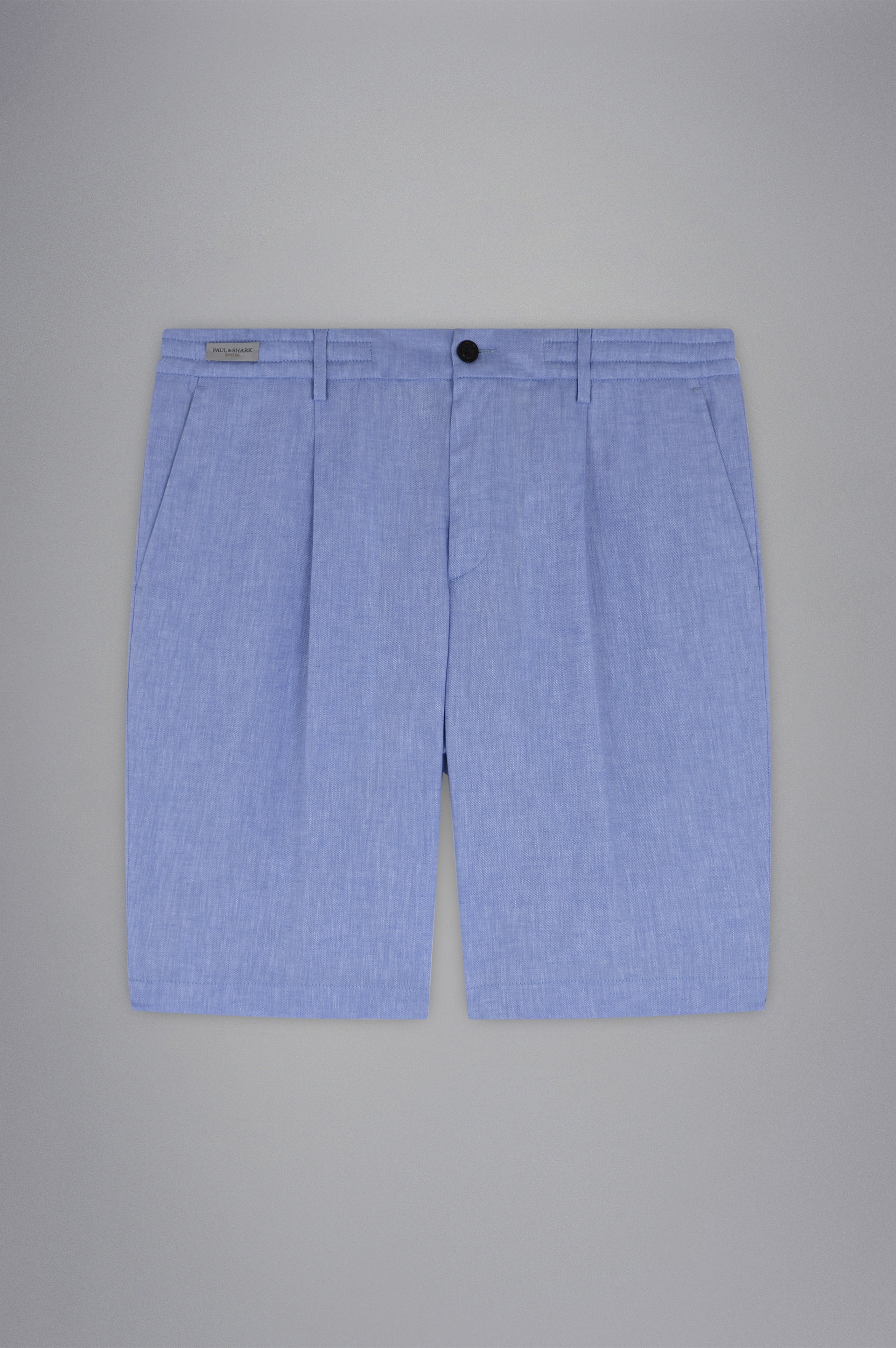 COTTON E LINEN BERMUDA SHORTS - 1