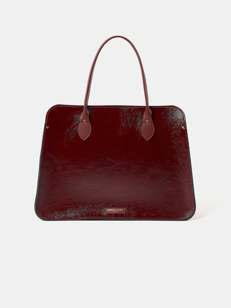 The Work Bag - Oxblood Patent 5
