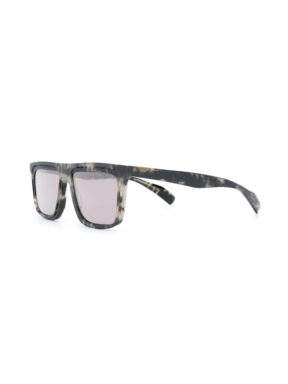 square-frame flat top sunglasses - 2