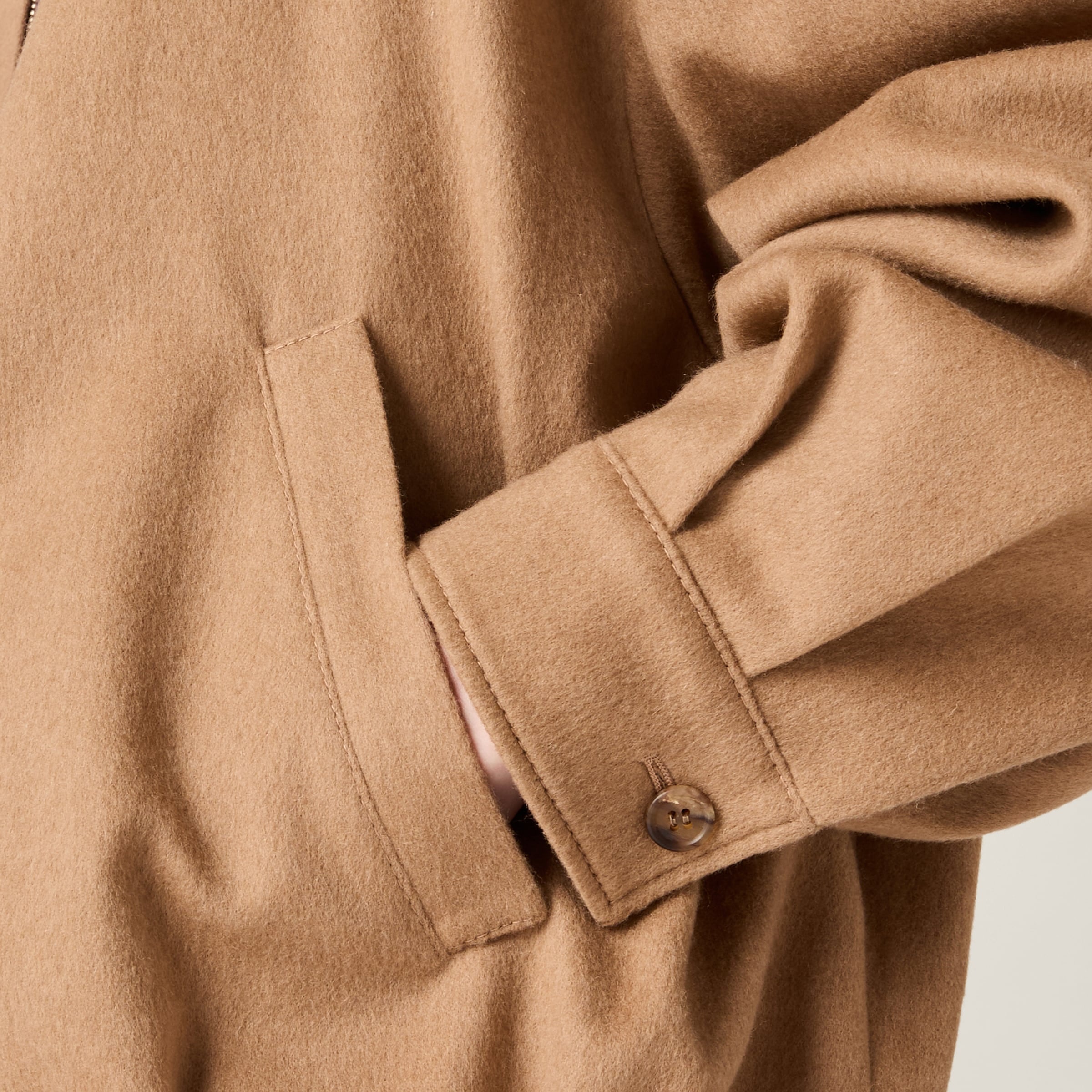 Camel-hair blouson - 6
