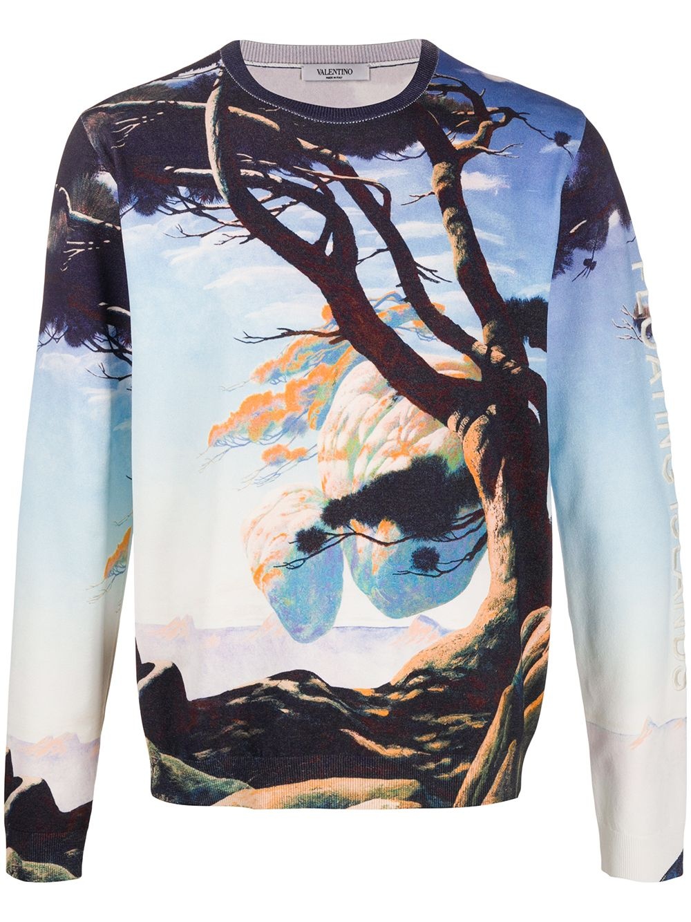 floating island print sweatshirt - 1