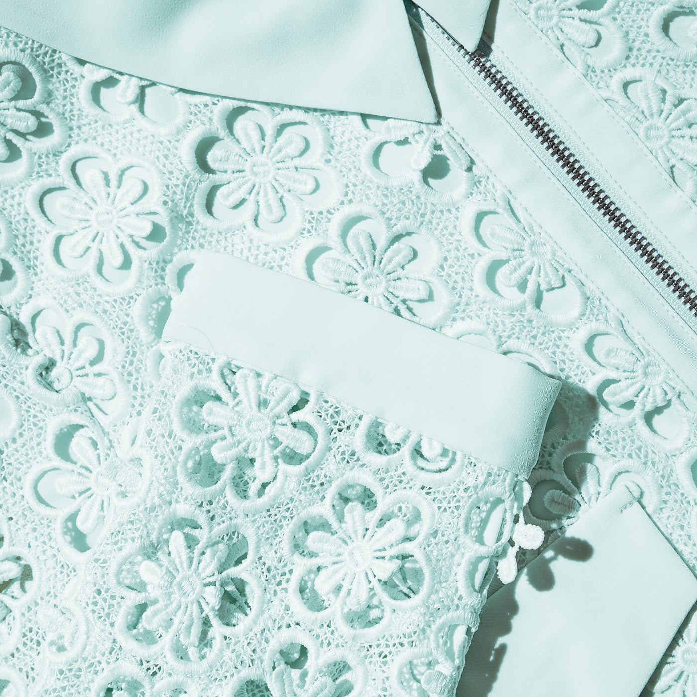 Blue Daisy Guipure Jacket - 6
