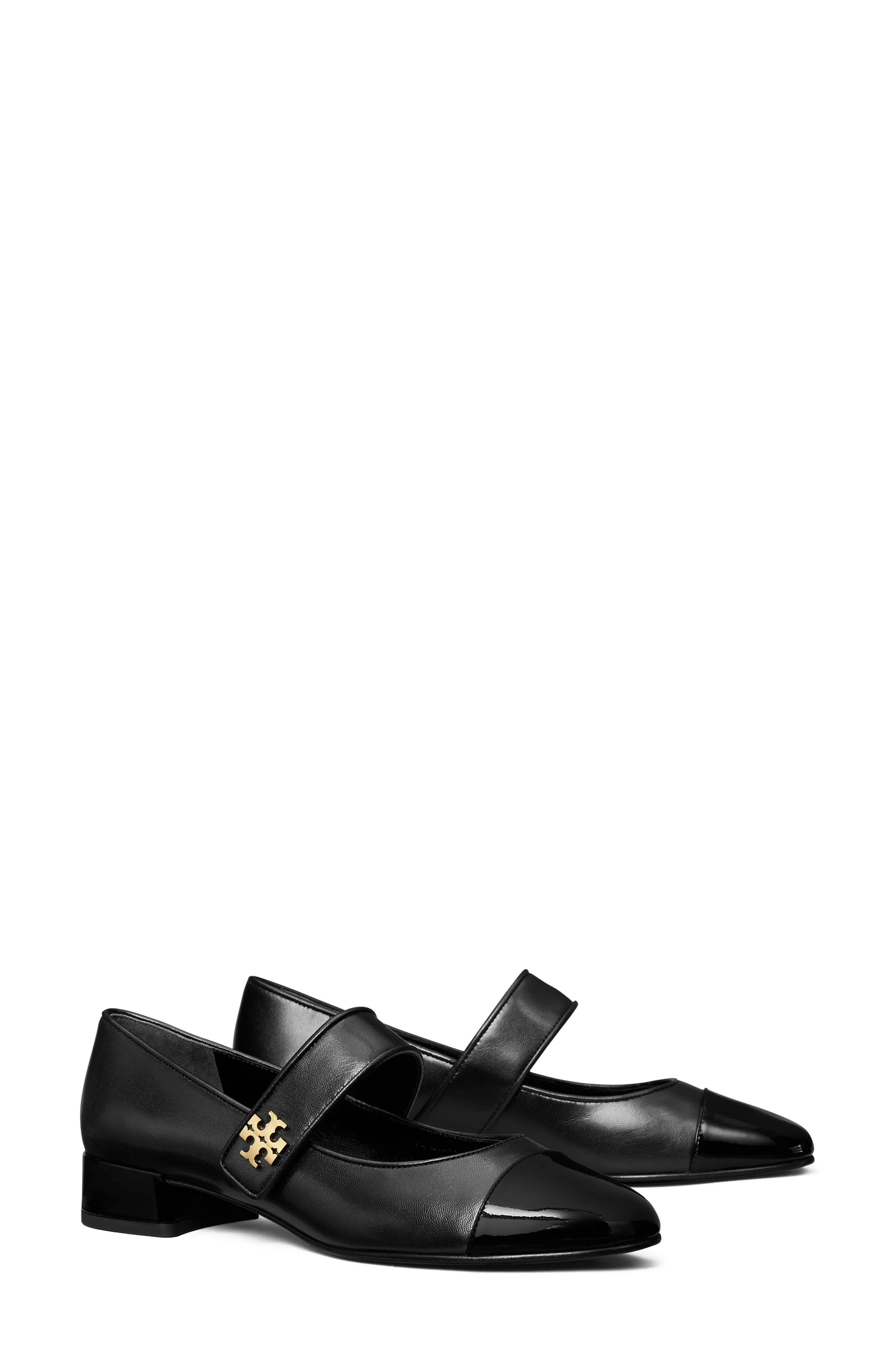 Tory Burch Cap Toe Mary Jane Pump in Perfect Black /Perfect Black at Nordstrom - 1