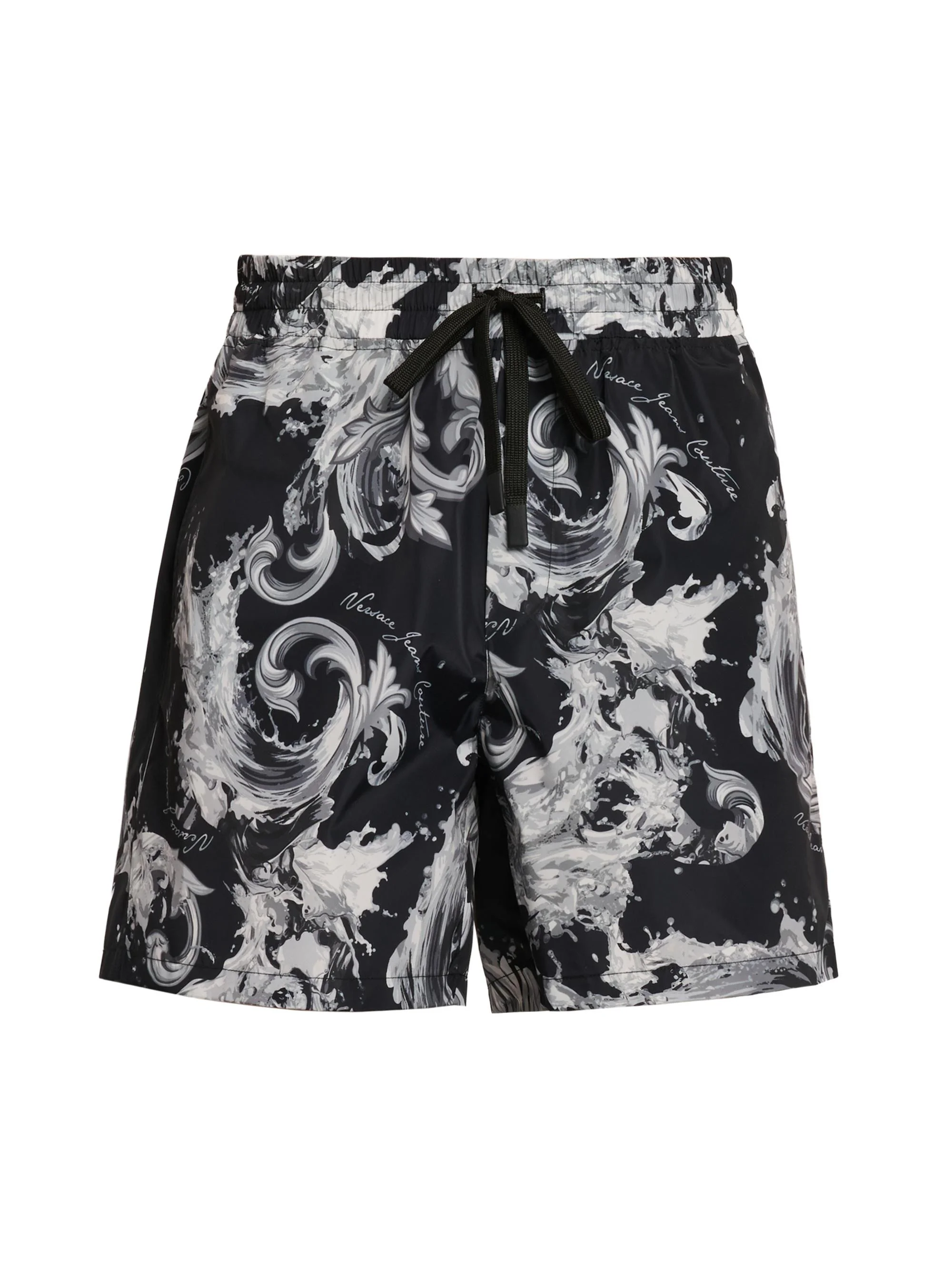 Men's Filigree Drawstring Shorts - Black Gold - 1