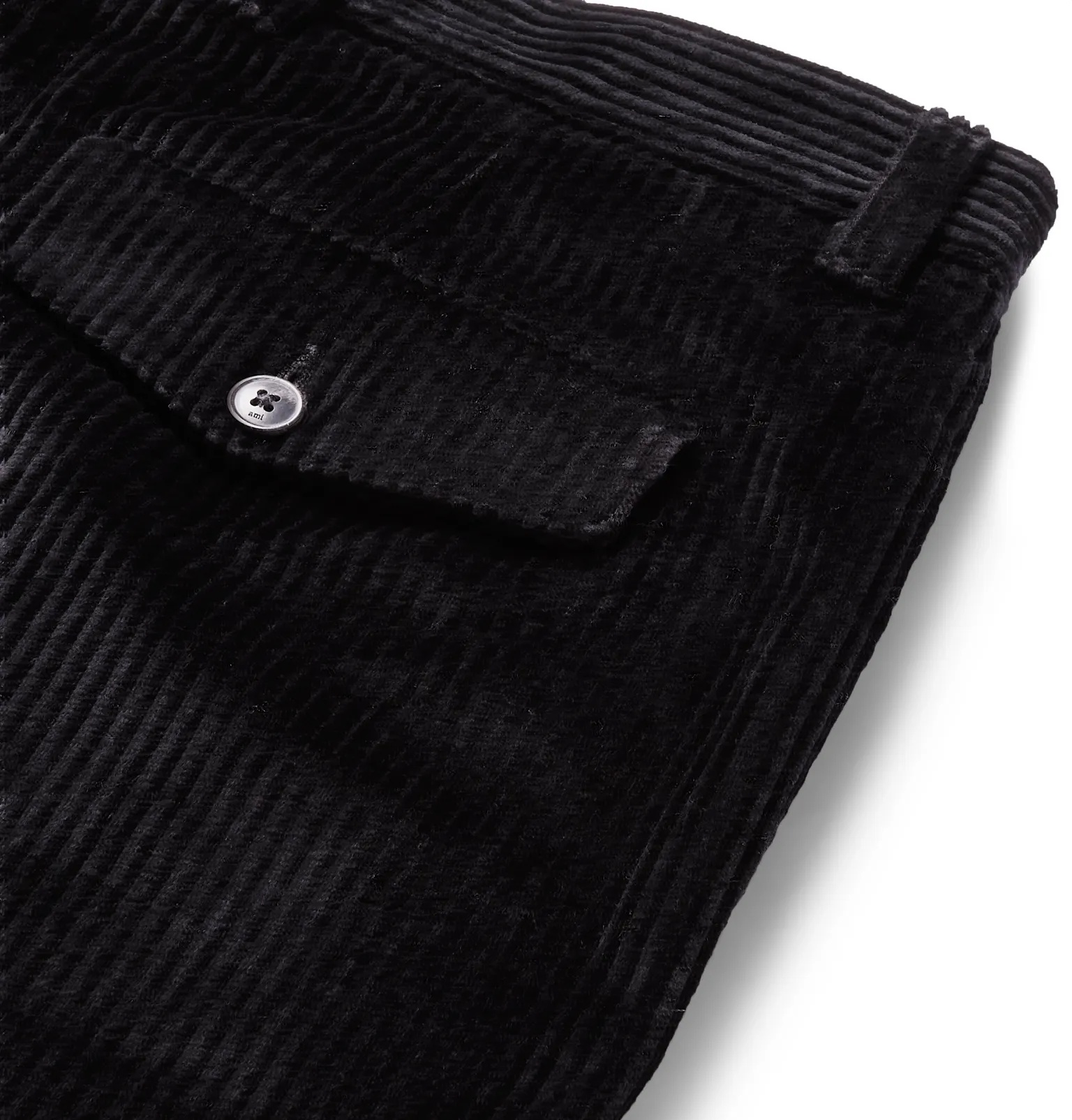 Cropped Tapered Cotton-Corduroy Trousers - 5