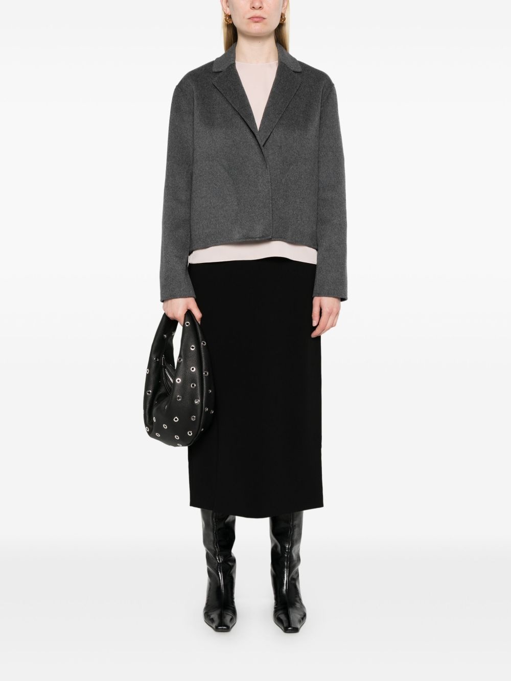 cropped jacket - 2
