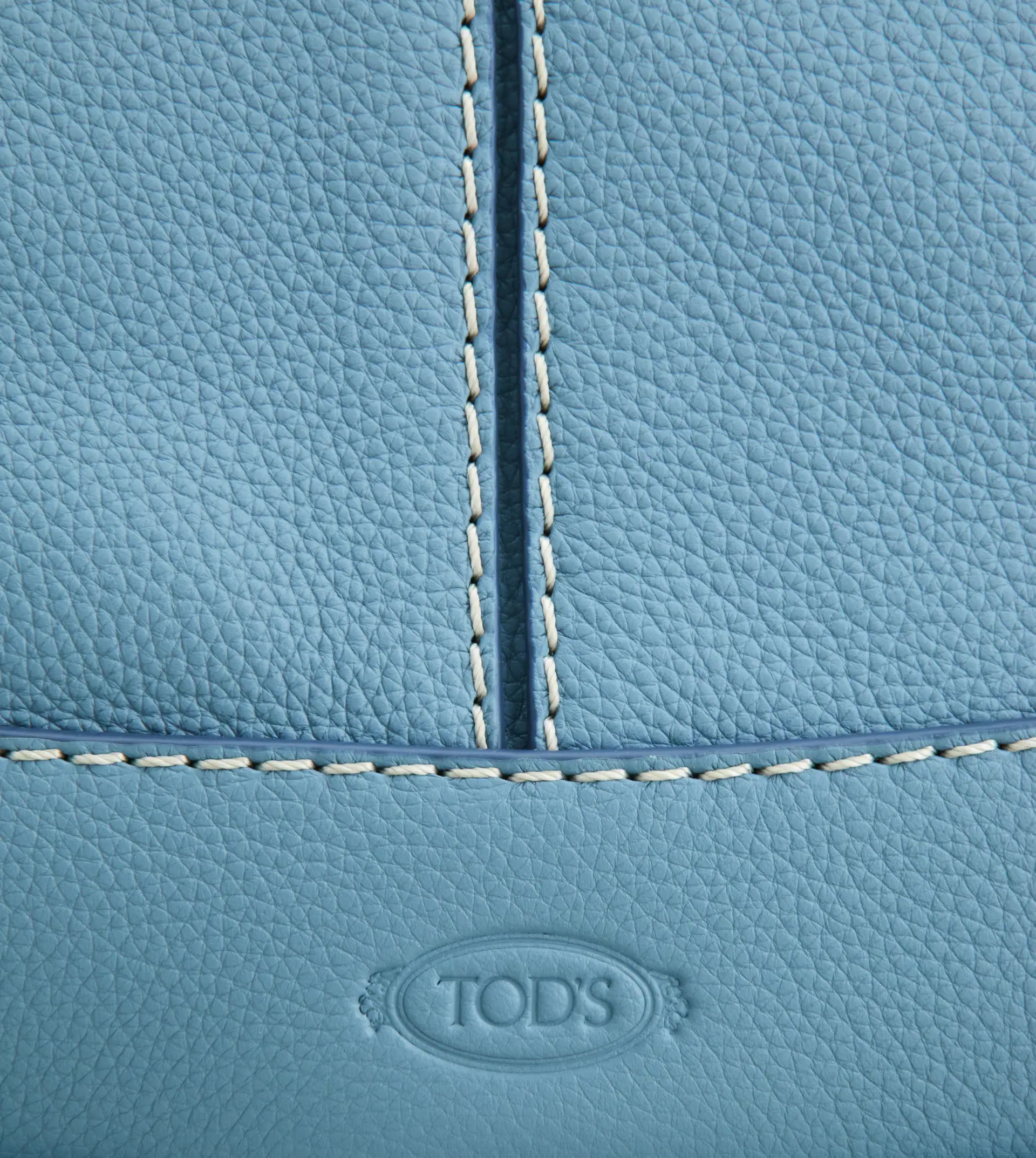 TOD'S SHIRT HOBO BAG SMALL - LIGHT BLUE - 5