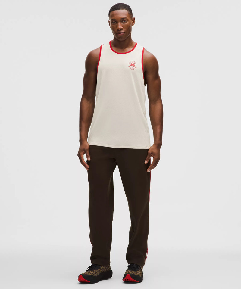 Fast and Free Perforated Stripe Tank *Run Crew 1998 3