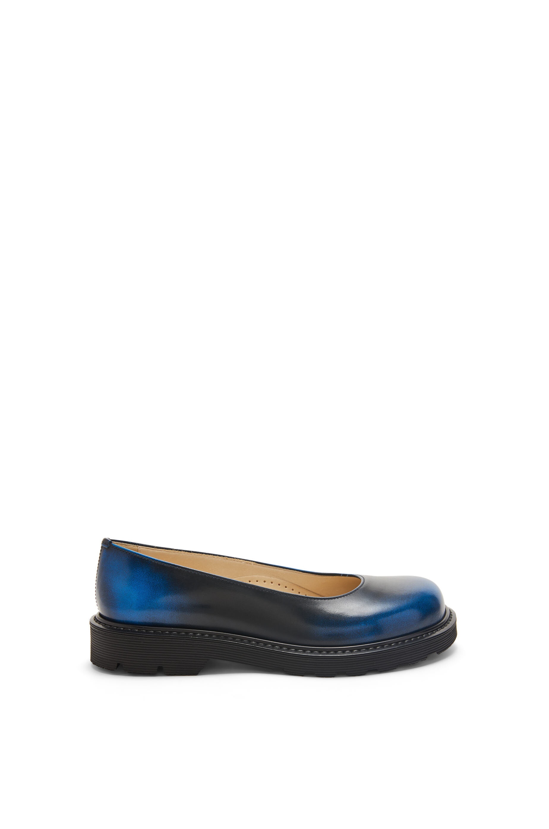 Blaze ballerina in bi-colour brushed-off calfskin - 1