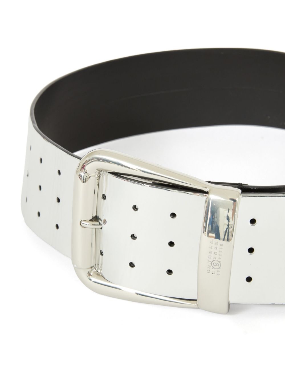 metallic-effect belt - 2