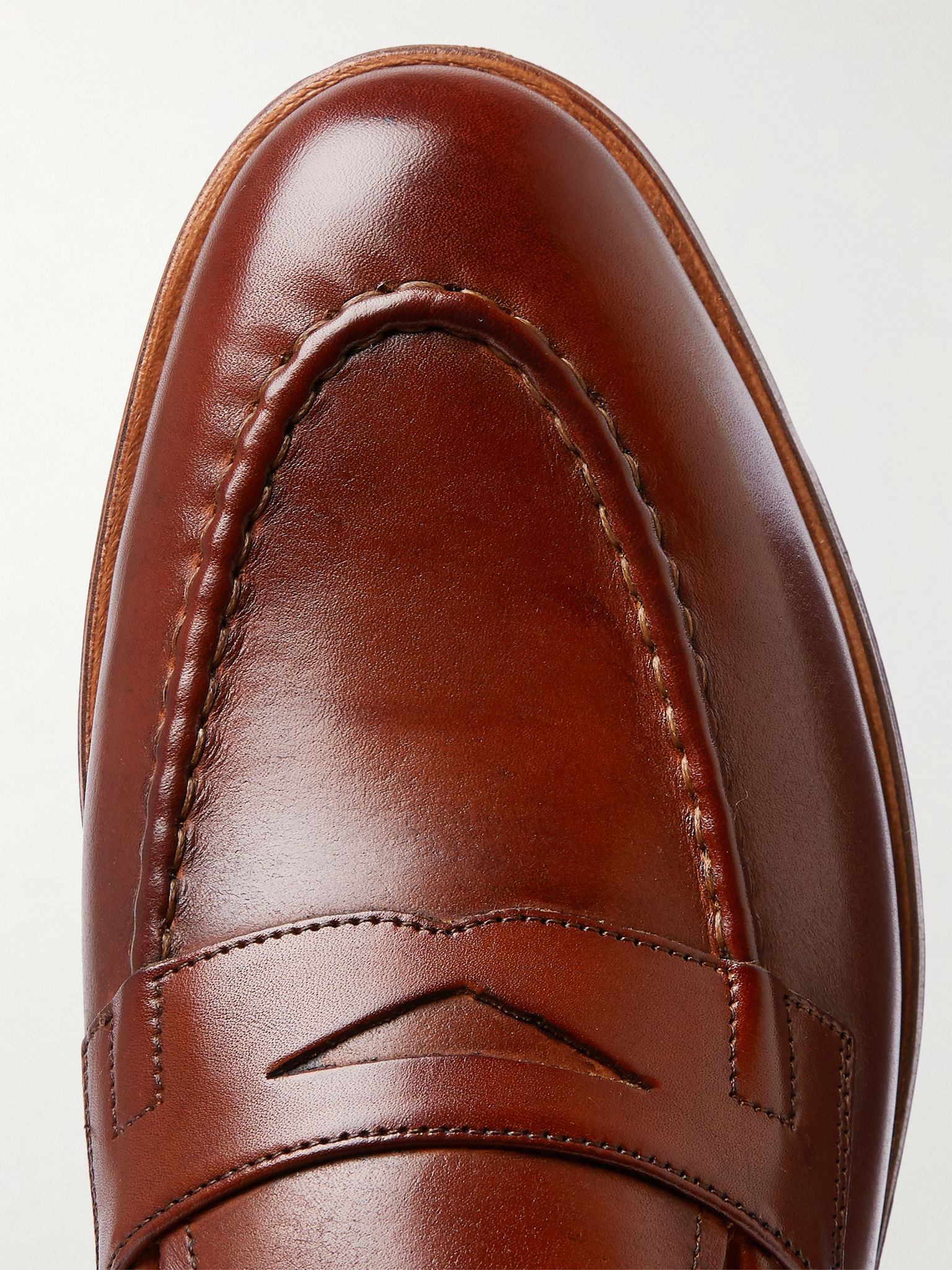 Lloyd Leather Penny Loafers Brown - 6
