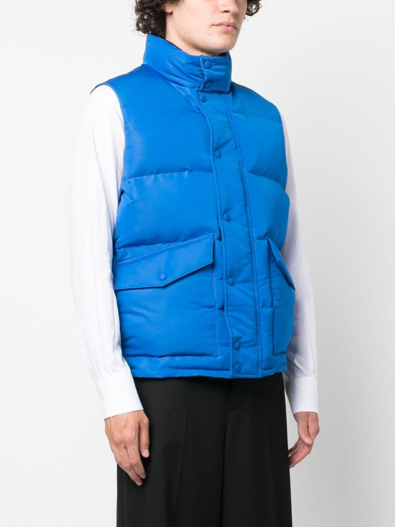 graffiti logo-print padded gilet 3