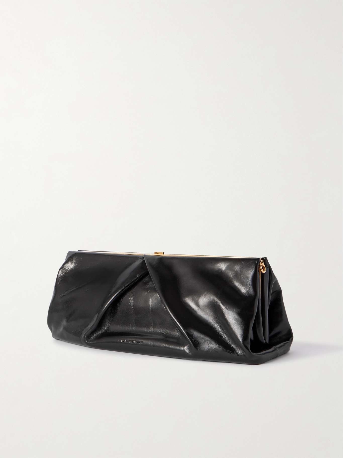 Textured-leather clutch - 3