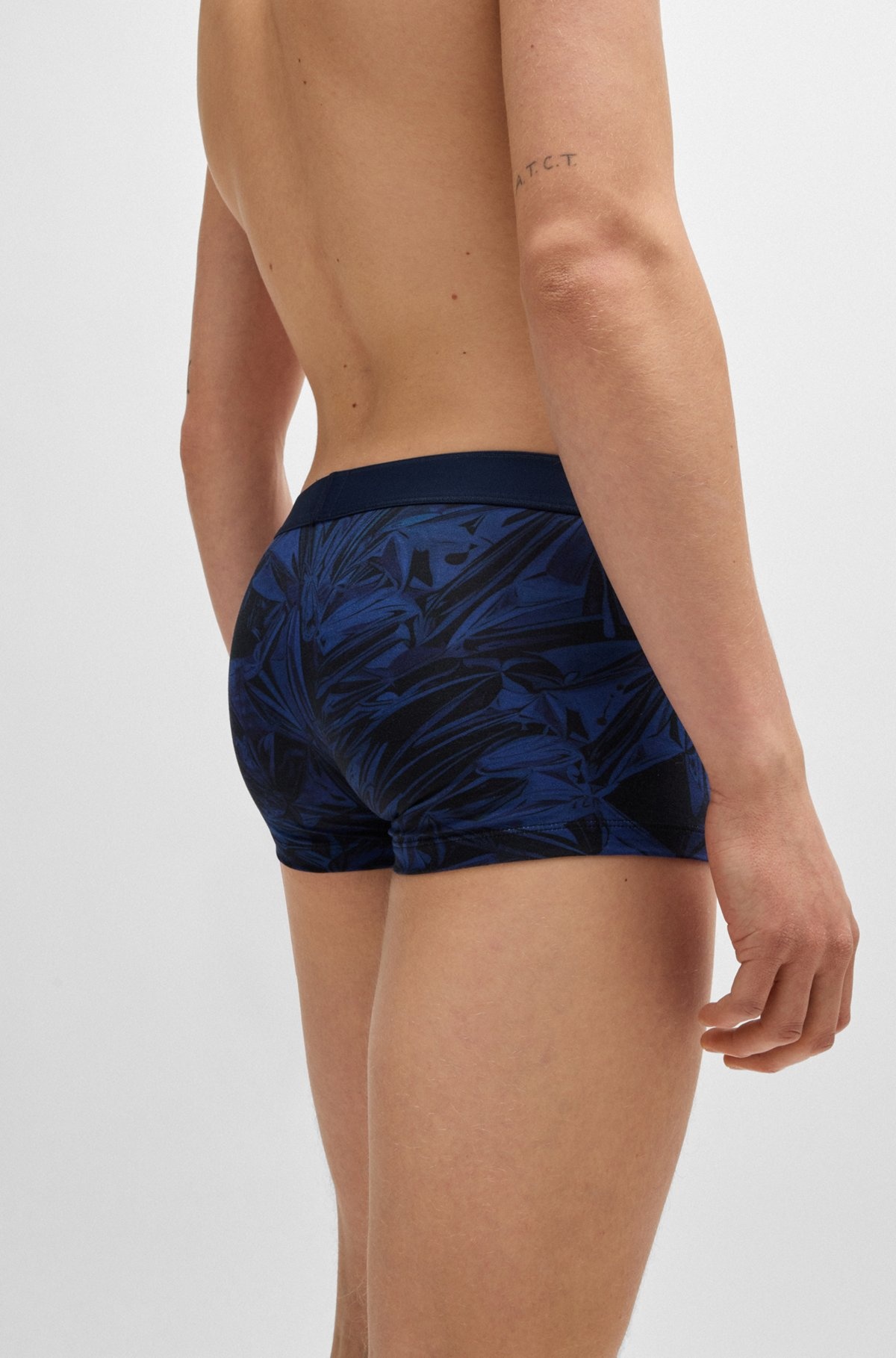 STRETCH-COTTON TRUNKS WITH SEASONAL PRINT - 5