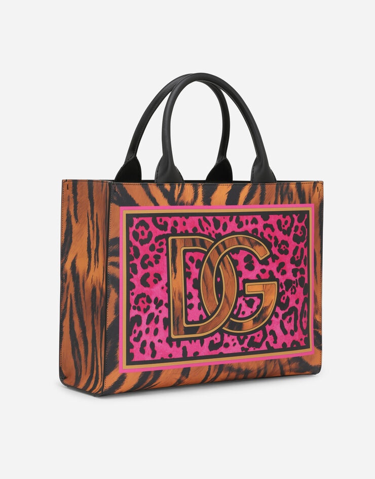 Small DG Daily tote bag with tiger print - 4