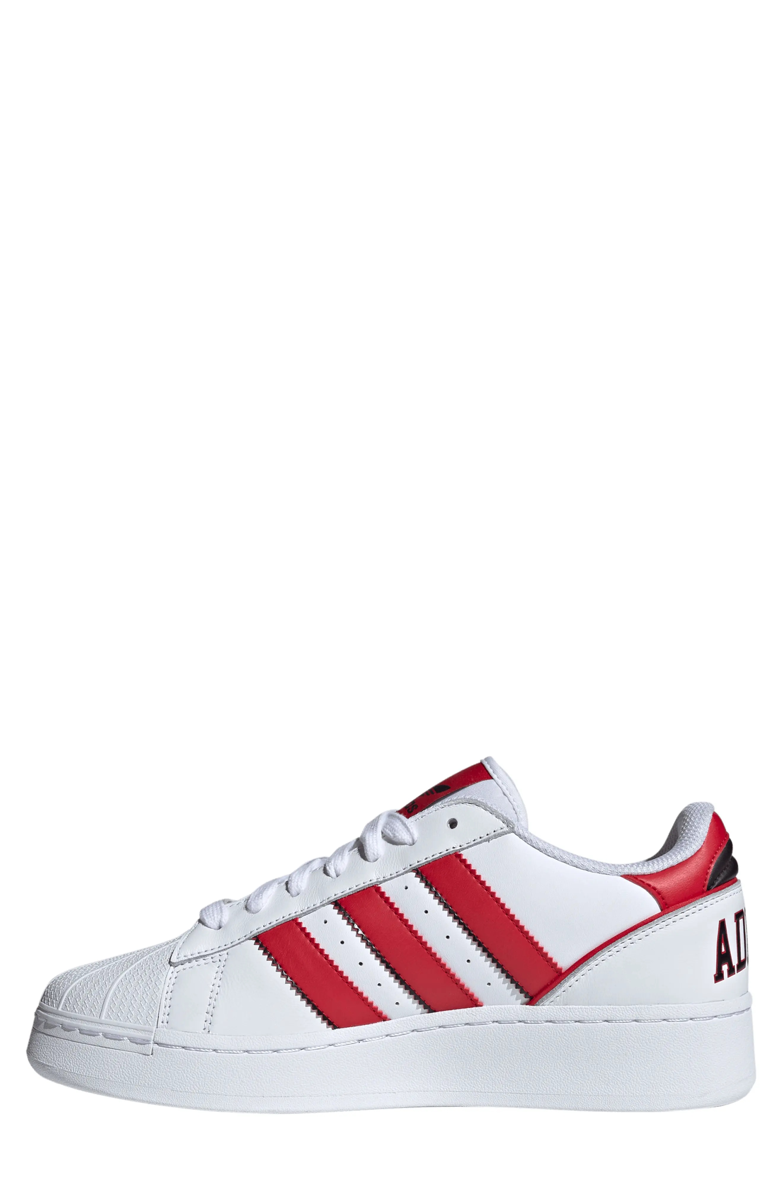 Superstar XLG Sneaker in White/Better Scarlet/Black - 6