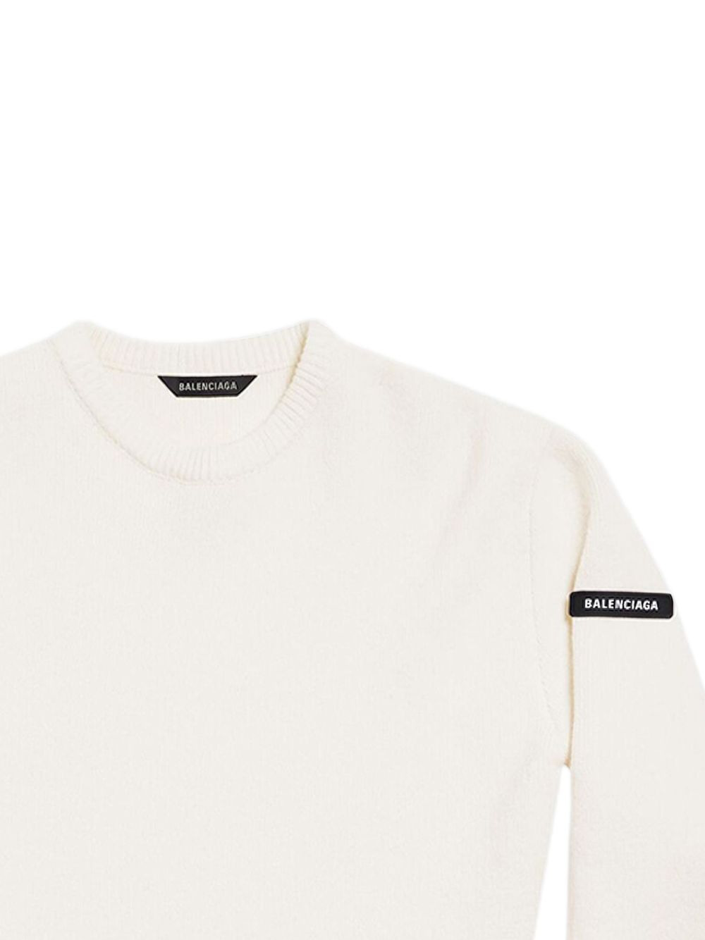 logo-patch stretch-wool jumper - 2