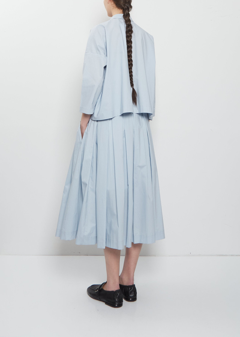 ÉCOLE DE CURIOSITÉS Solange Typewriter Cotton Skirt outlook