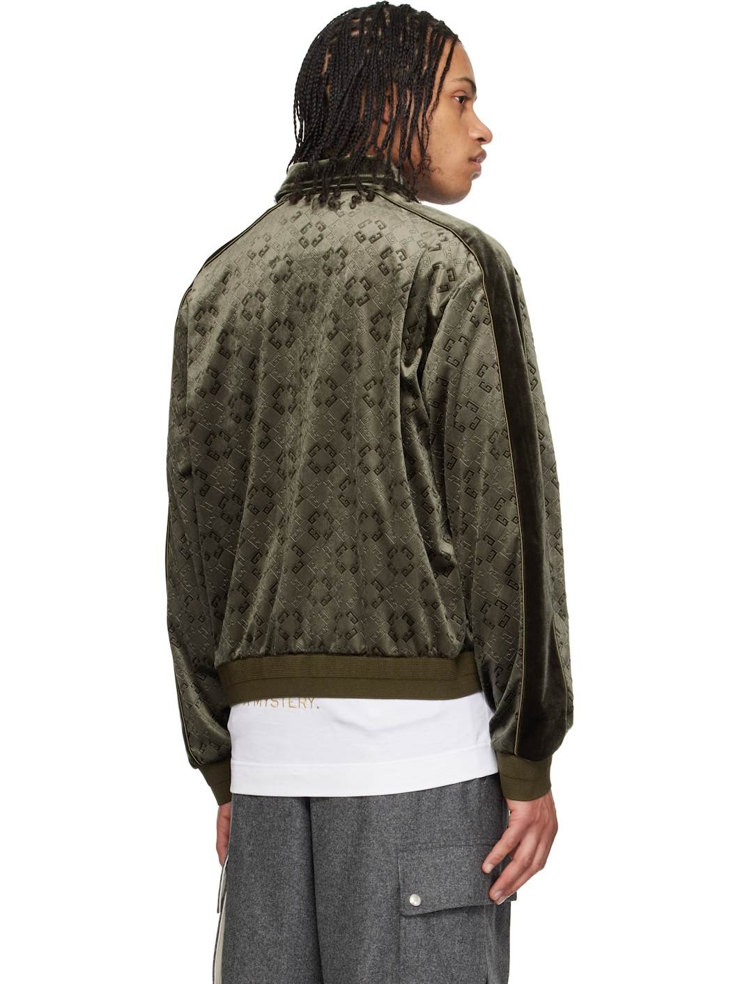 Green Monogram 72 Velvet Track Jacket - 3