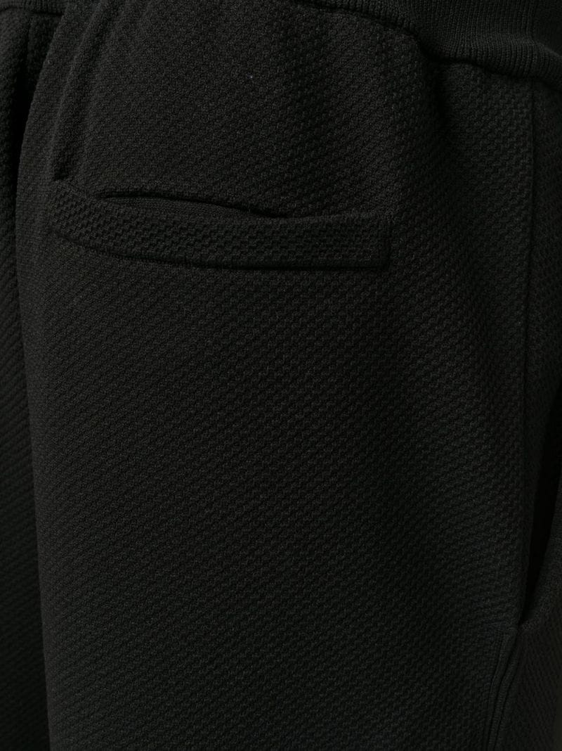 logo-patch fleece track pants - 5