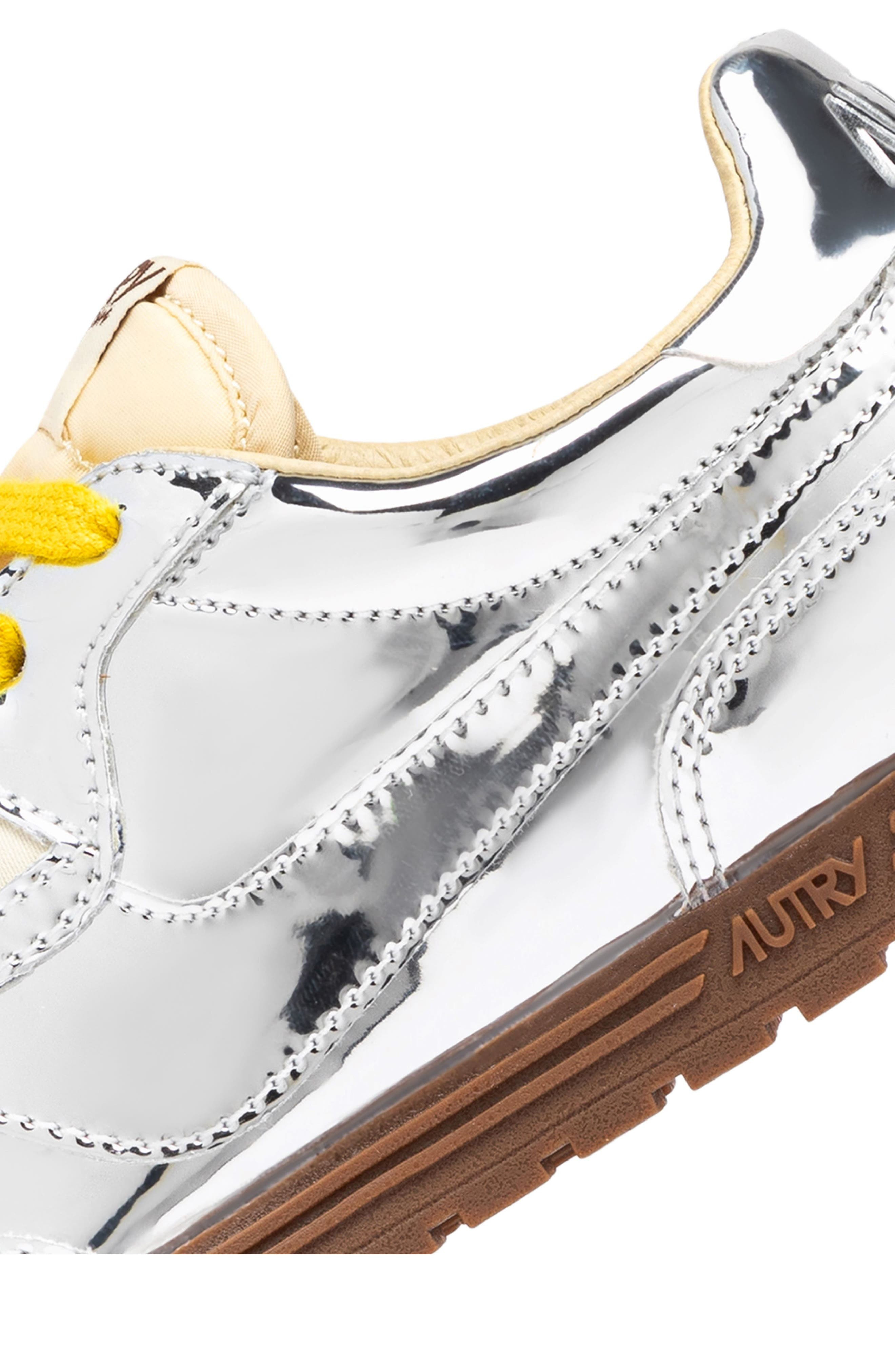 AUTRY Windspin Low Sneaker in Silver at Nordstrom - 6