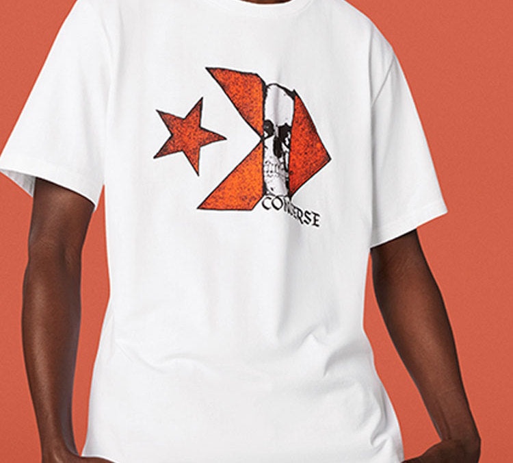 Converse Chuck Taylor Skull Logo Short Sleeve T-Shirt 'White' 10019893-A03 - 2
