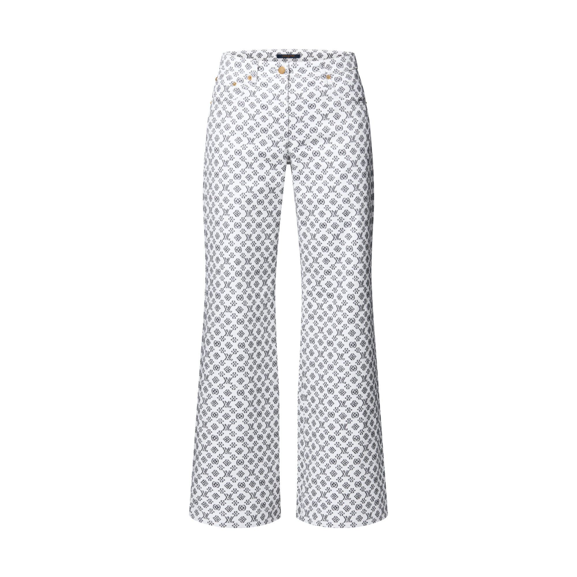 Blurry Monogram Coupé Jeans - 1