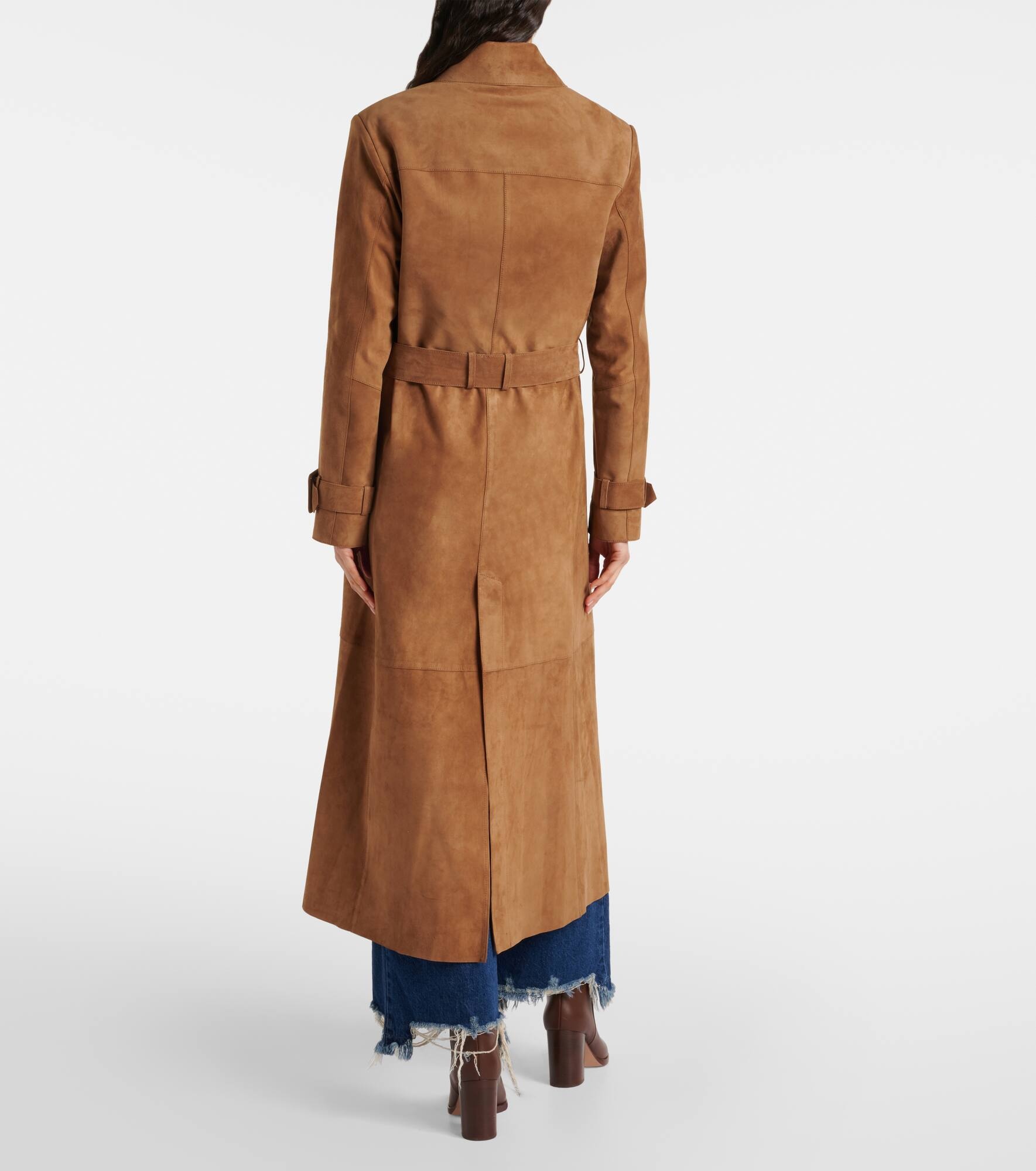 Tate suede trench coat - 3