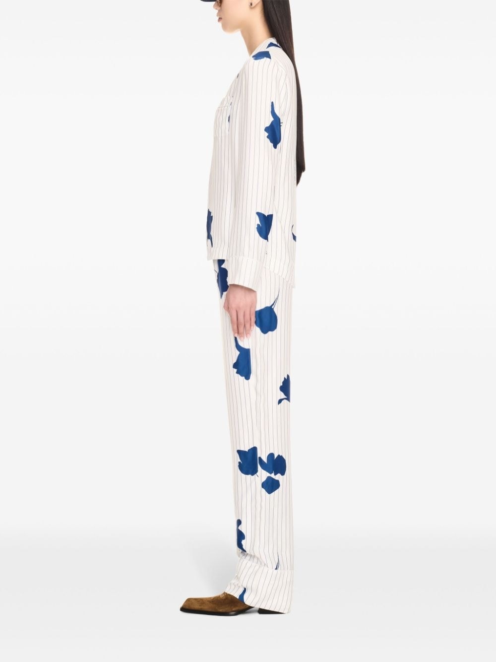 floral-print trousers - 3