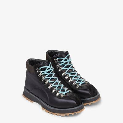 FENDI Black nylon boots outlook