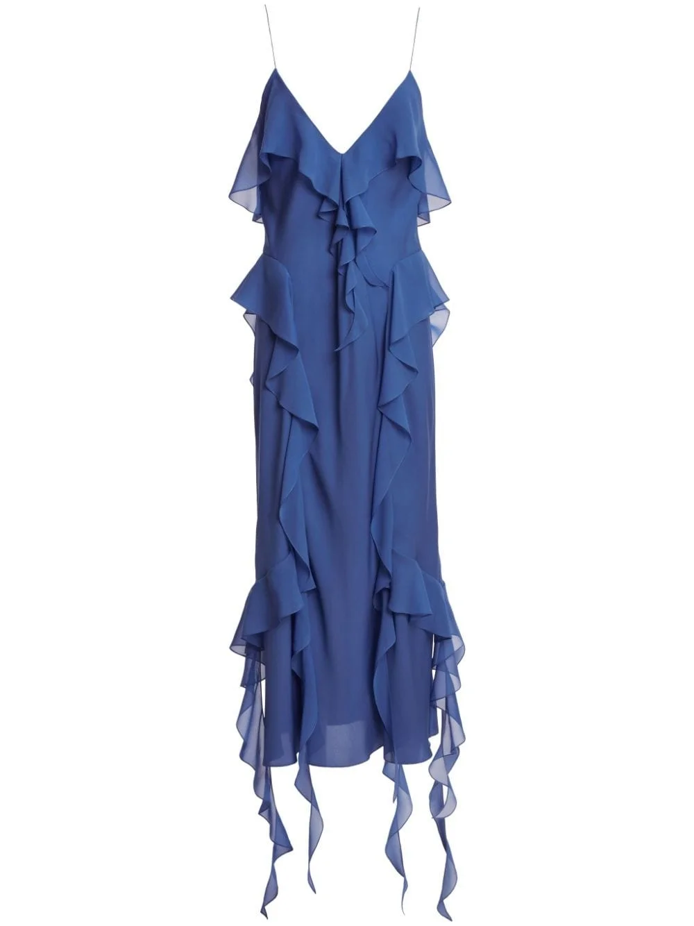 The Pim ruffle-trim silk midi dress - 1