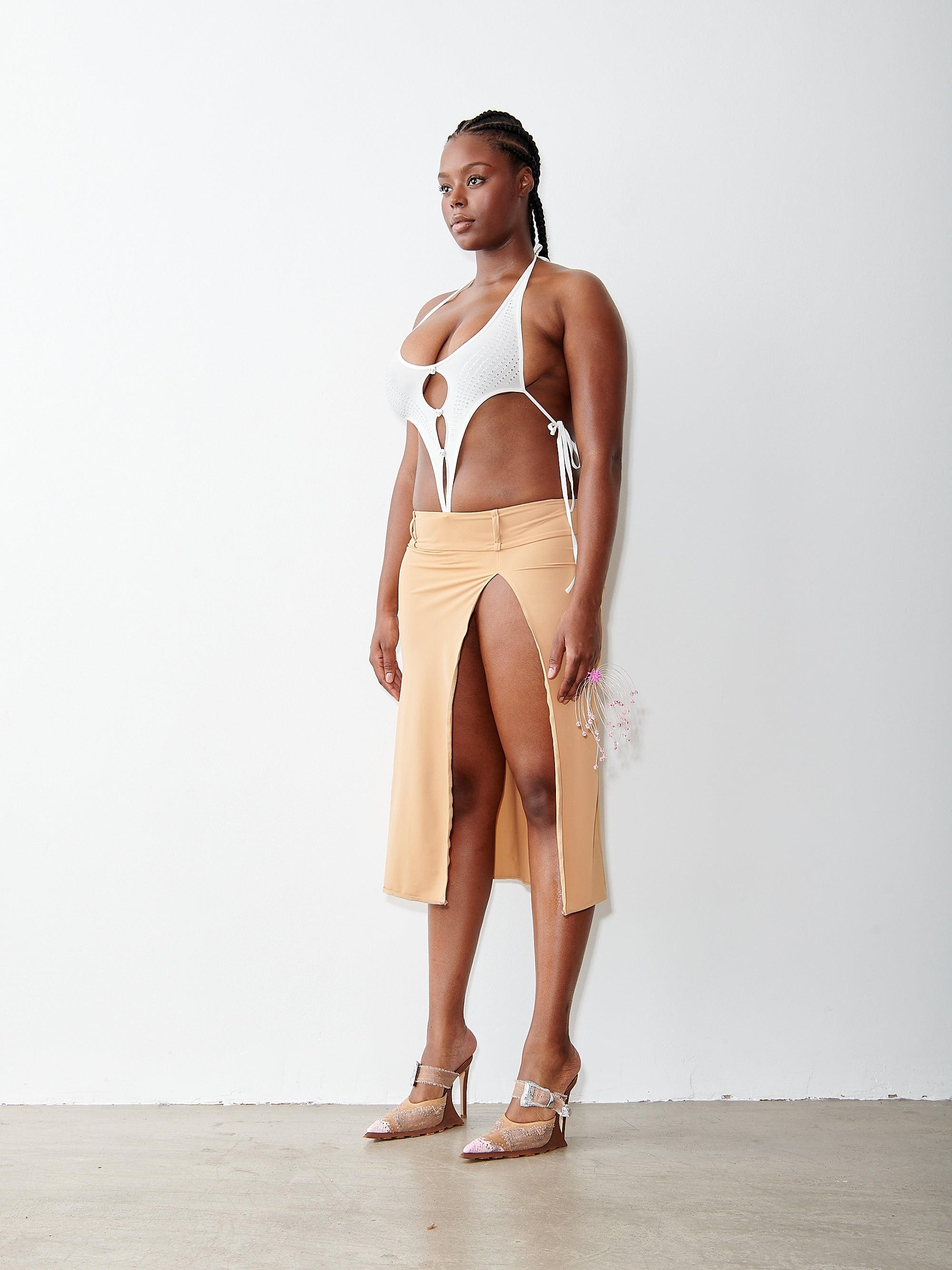 CHLOE SKIRT BISCOTTI - 3