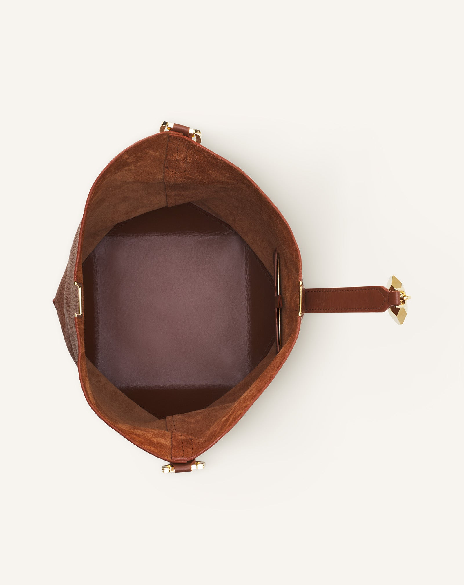 CATCH BY LANVIN MEDIUM LEATHER BUCKET BAG - 9