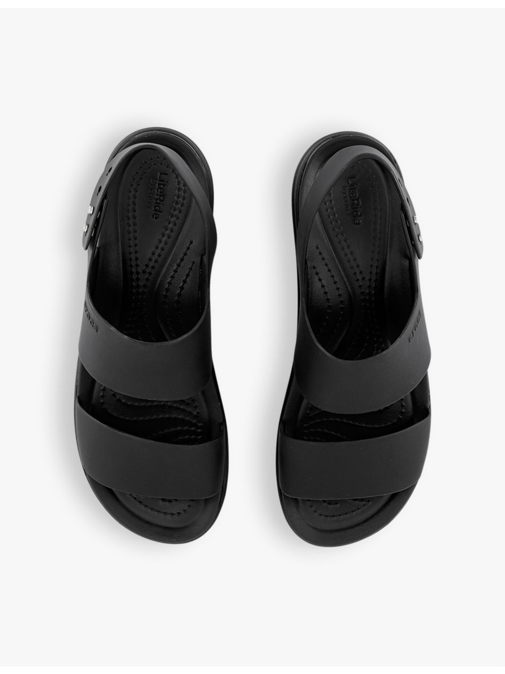Brooklyn double-strap low-wedge rubber sandals - 2