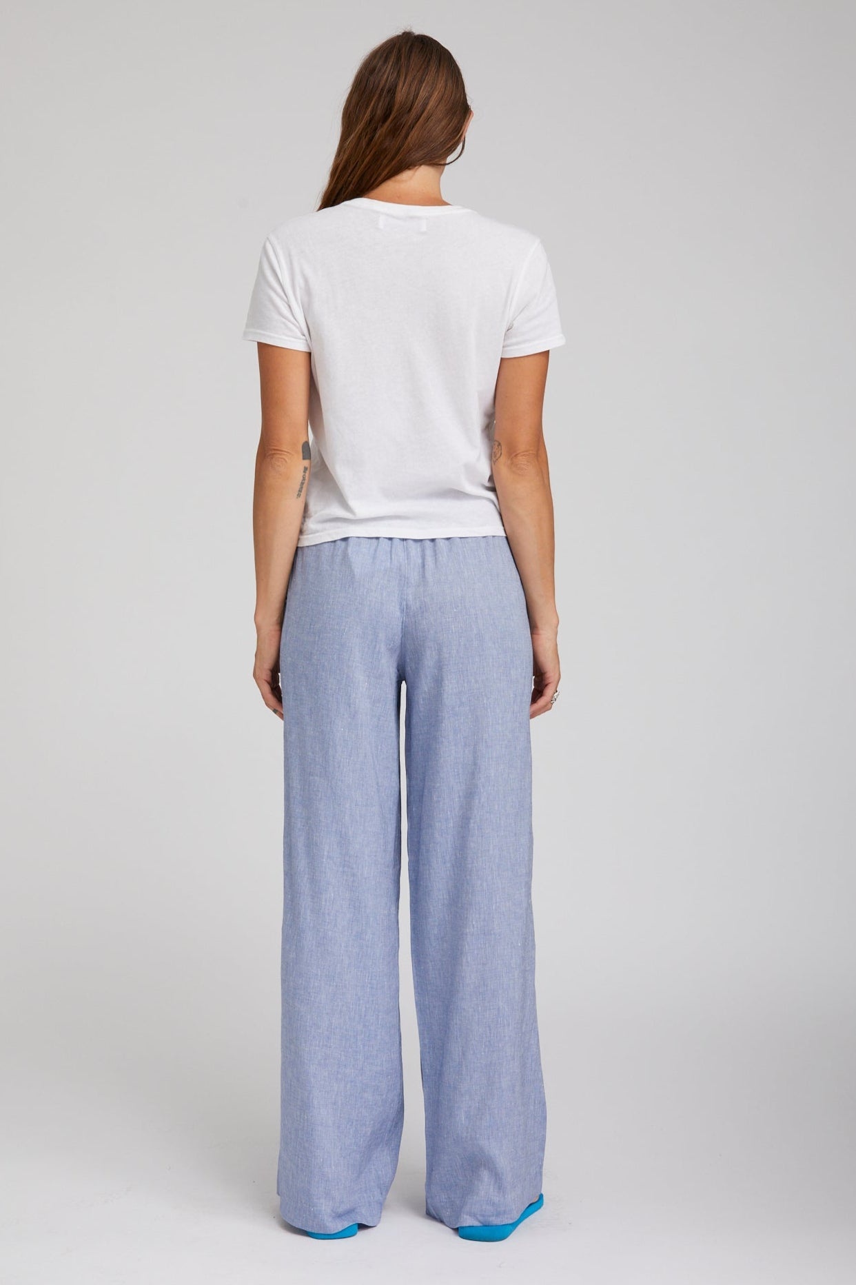 BLUE LINEN KAUAI PANTS - 3