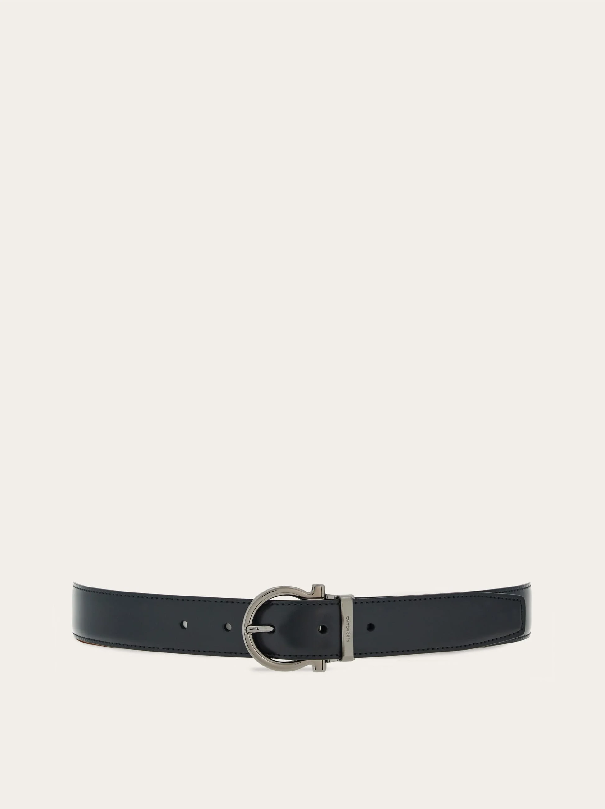 Reversible and adjustable Gancini belt - 1