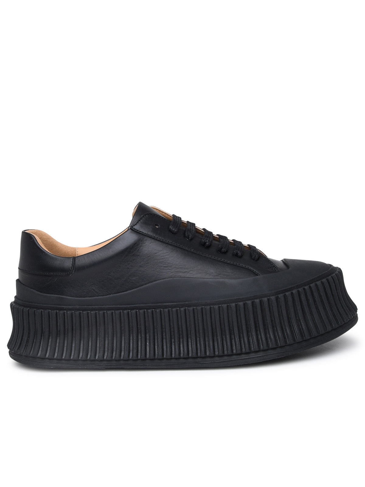 JIL SANDER Sneaker In Pelle Nera - 1